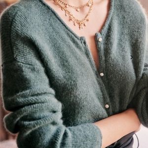 BNWT Sézane Gaspard Sage *runs large*